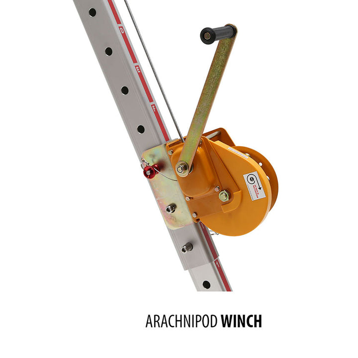 ArachniPOD Manual Winch Fitted On Leg